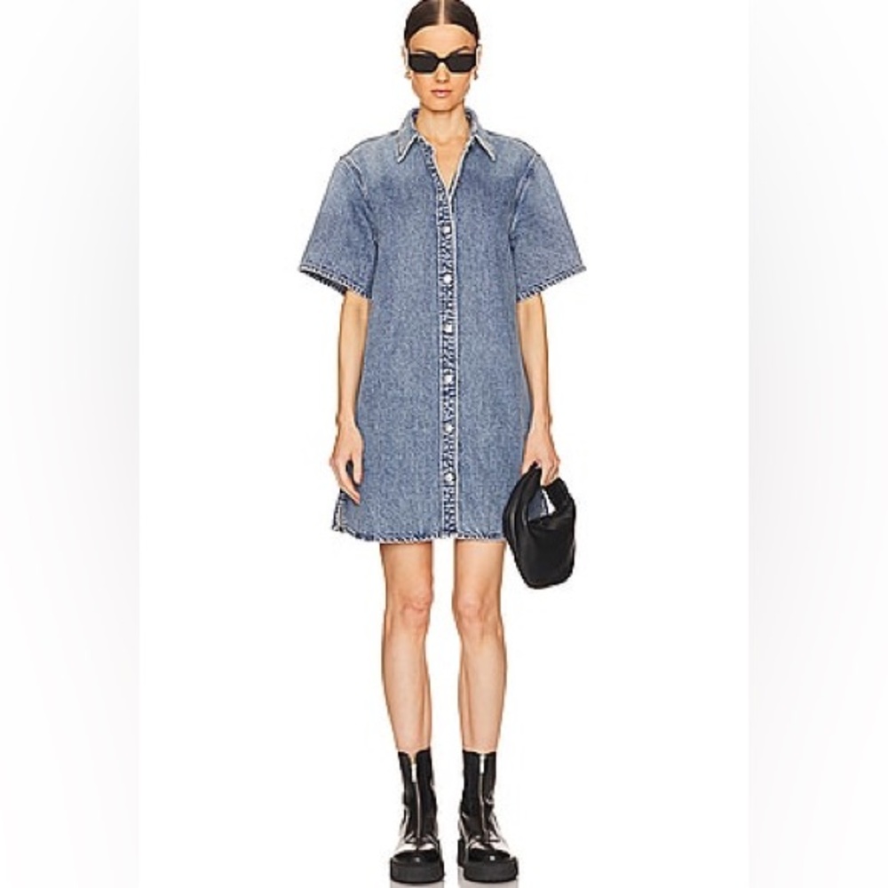 NWT | Rag & Bone - The Carter Denim Dress - Elle Wash - Picture 14 of 15